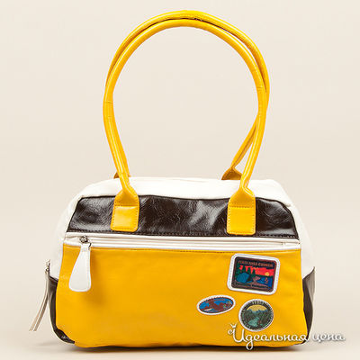 Сумка Fergi, цвет цвет горчичный / шоколадный / белый