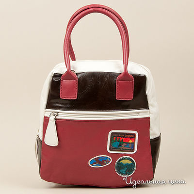 Сумка Fergi, цвет цвет винный / коричневый / белый