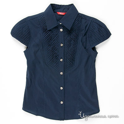 Блузка M&D school story, цвет цвет синий