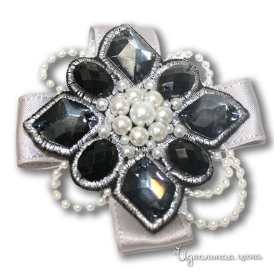 Брошь Ginger, цвет цвет черный / белый