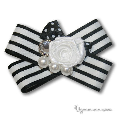 Брошь Ginger, цвет цвет черный / белый