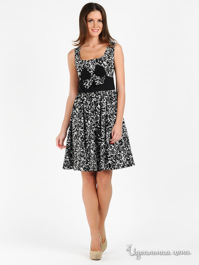 Платье Mirella Sole, цвет цвет черно-белый