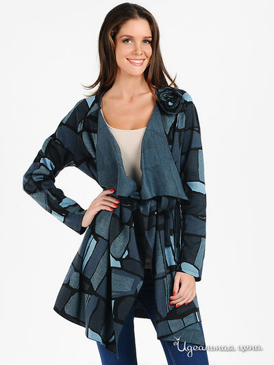 Кардиган Mirella Sole, цвет цвет голубой / черный