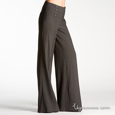 Брюки NafNaf, цвет цвет темно-серый