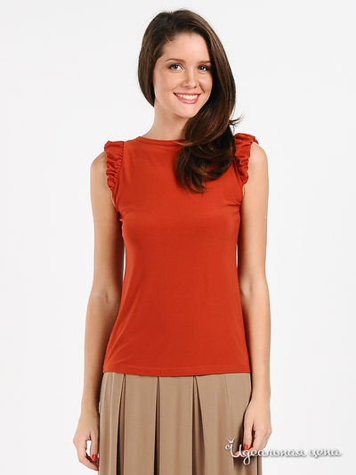 Блузка Be In, цвет цвет кирпичный