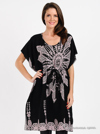 Блузка Be In, цвет цвет черный / розовый