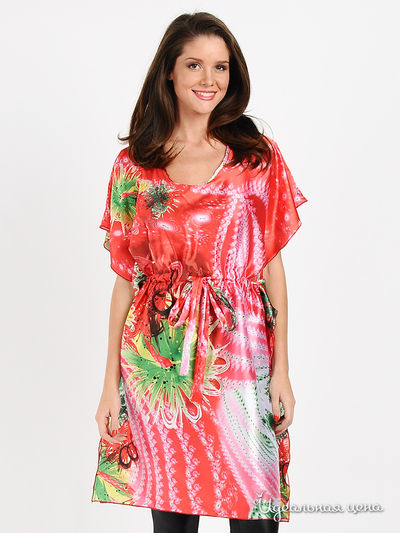 Блузка Be In, цвет цвет красный / зеленый