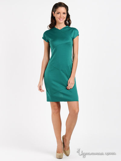 Платье Be In, цвет цвет изумрудный