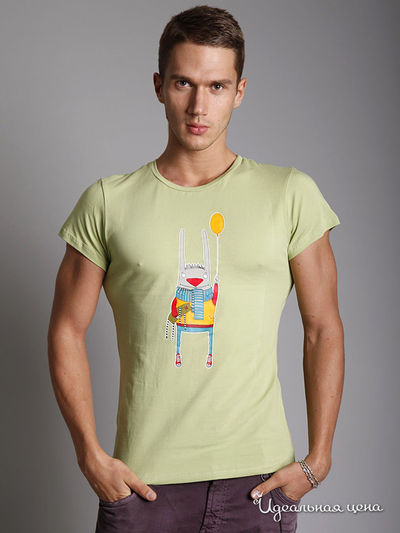 Футболка Kseniya Knyazeva, цвет цвет светло-зеленый