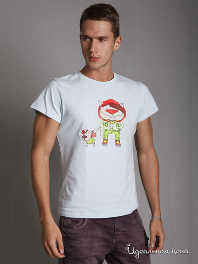 Футболка Kseniya Knyazeva, цвет цвет светло-голубой