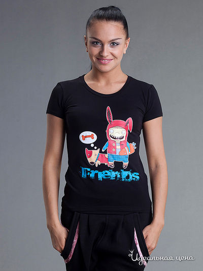 Футболка Kseniya Knyazeva, цвет цвет черный