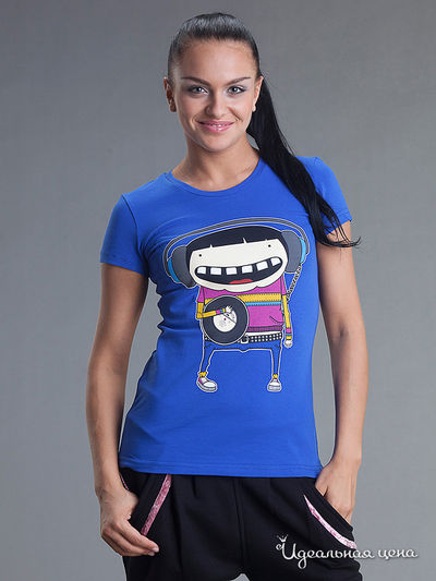 Футболка Kseniya Knyazeva, цвет цвет синий