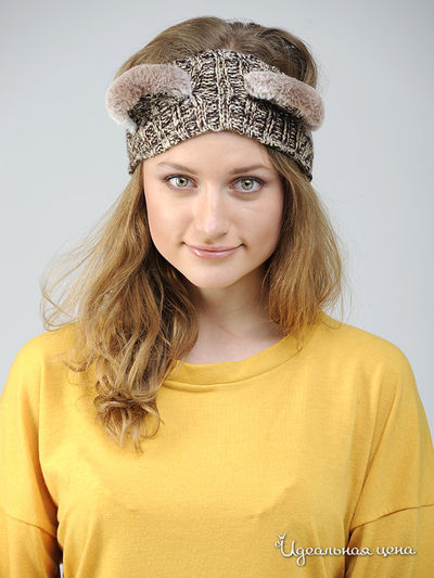 Повязка на голову Kseniya Knyazeva, цвет цвет коричневый