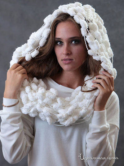 Шарф Kseniya Knyazeva, цвет цвет белый