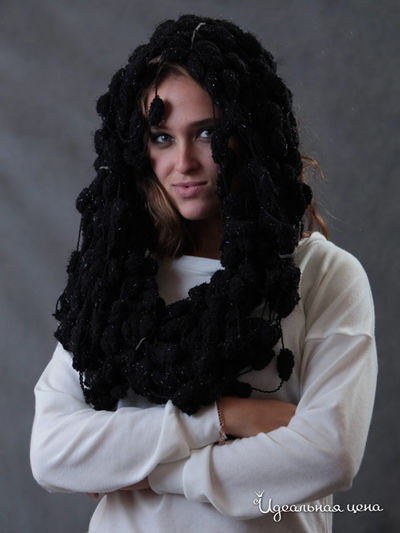 Шарф Kseniya Knyazeva, цвет цвет черный