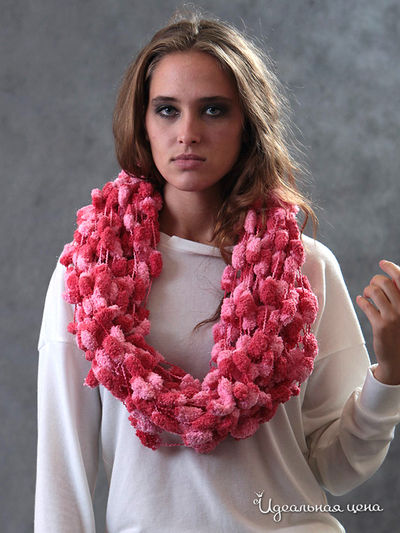 Шарф Kseniya Knyazeva, цвет цвет розовый