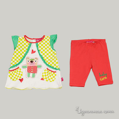 Комплект Sam13, цвет цвет коралловый / белый / зеленый