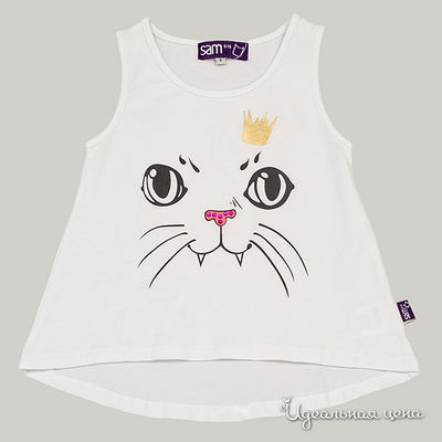 Майка-туника Sam13, цвет цвет белый