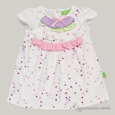 Платье Sam13, цвет цвет белый / розовый