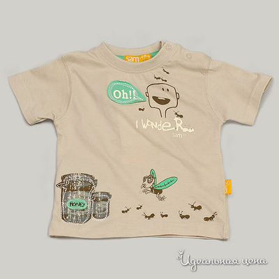 Футболка Sam13, цвет цвет бежевый