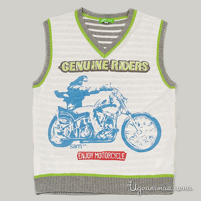 Безрукавка Sam13, цвет цвет белый / серый