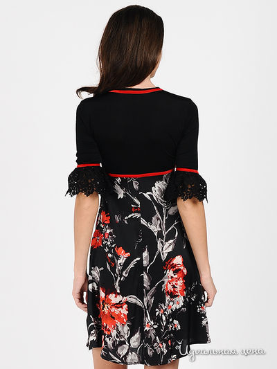 Платье ROCCO BAROCCO женское, цвет черный / красный