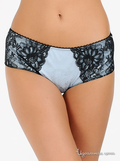 Трусы Orhideja, цвет цвет черный / нежно-голубой