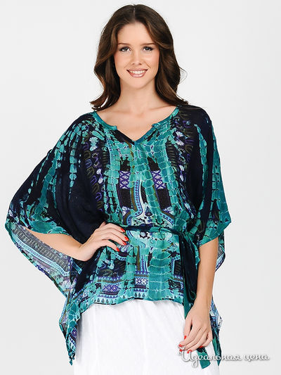 Туника Мультибренд, цвет цвет синий / зеленый