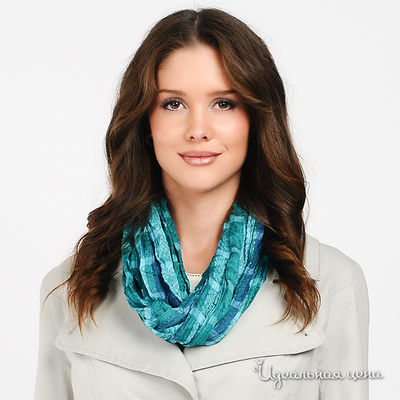 Палантин Мультибренд, цвет цвет морская волна