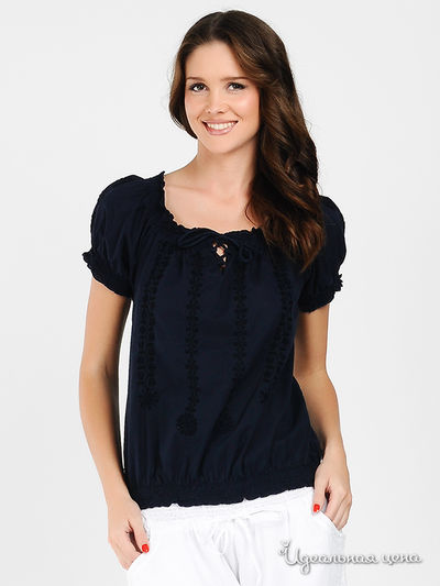 Блуза Manvi, цвет цвет темно-синий