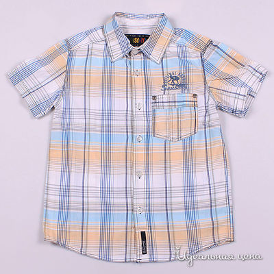 Рубашка Solog, цвет цвет белый / синий / оранжевый