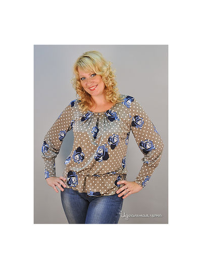 Блуза Forus, цвет цвет бежевый / синий