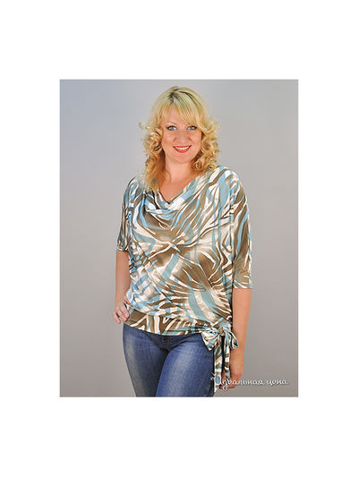 Блуза Forus, цвет цвет бежевый / голубой