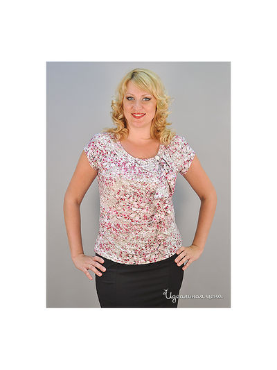 Блуза Forus, цвет цвет белый / серый / розовый