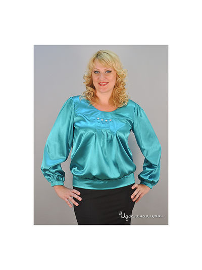 Блуза Forus, цвет цвет морской волны