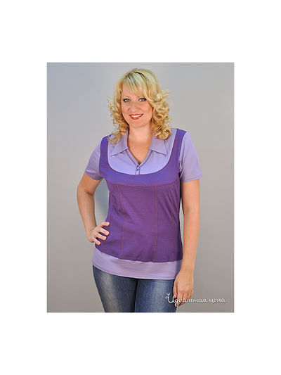 Блуза Forus, цвет цвет сиреневый