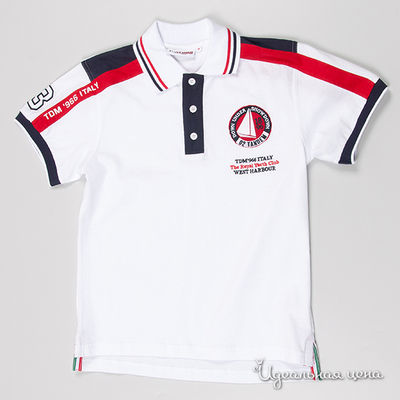 Футболка Tandem, цвет цвет белый / темно-синий / красный