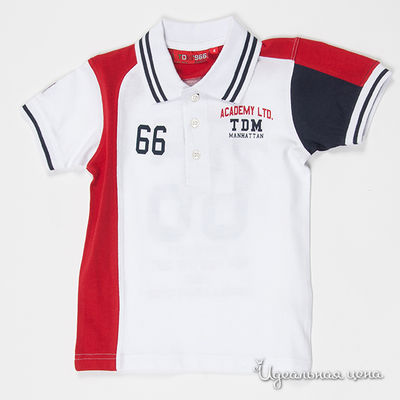 Футболка Tandem, цвет цвет белый / темно-синий / красный