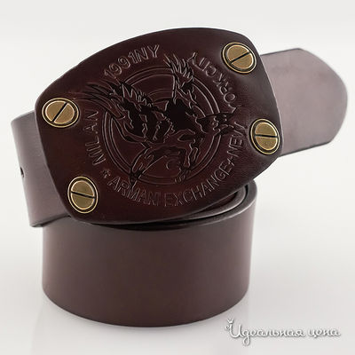 Ремень Armani, цвет цвет коричневый