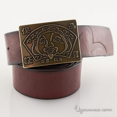 Ремень Evisu, цвет цвет коричневый