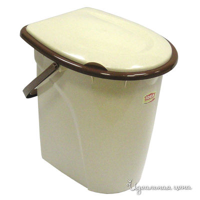 Ведро-туалет Техоснастка, цвет цвет бежевый