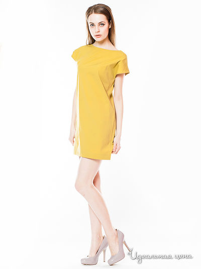 Платье Pepen, цвет цвет горчичный