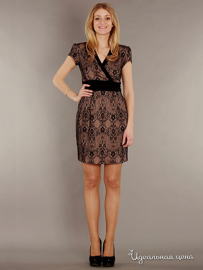 Платье Kristina, цвет цвет бежевый / черный