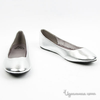 Балетки BUTTERFLY, цвет цвет серебристый