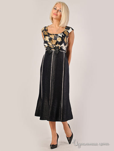 Платье Gold, цвет цвет коричневый / черный / белый