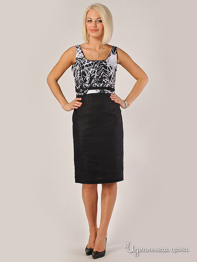 Платье Gold, цвет цвет черный / белый