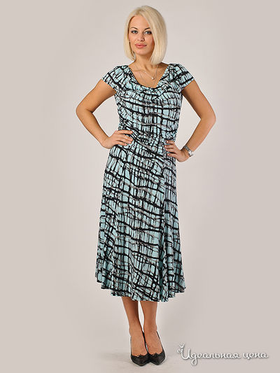 Платье Gold, цвет цвет бирюзовый / черный