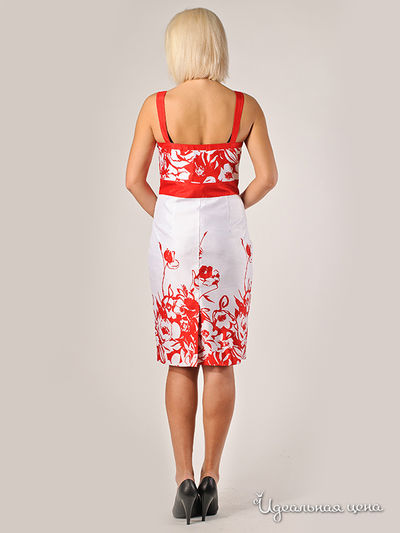 Платье Kate Cooper&amp;Rouge женское, цвет красный / белый