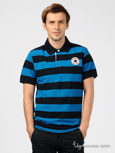 Футболка-поло Convers, цвет цвет голубой / синий