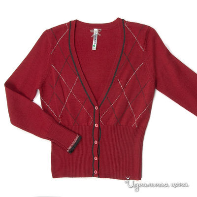 Кардиган Cleverly, цвет цвет бордовый / серый / серебристый